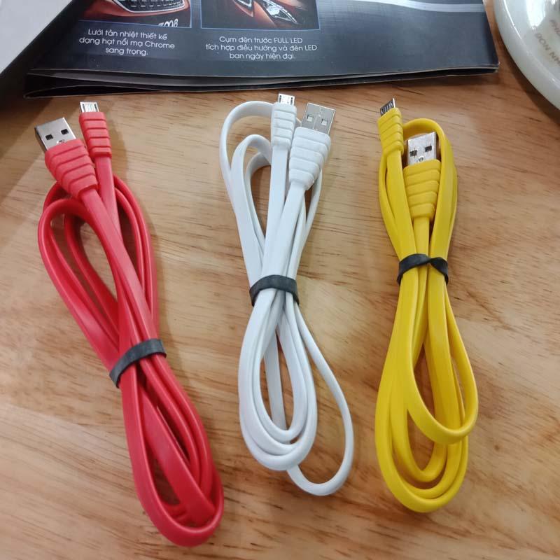 Cáp Sạc Dẹt siêu bền Remax micro dùng cho sam sung, oppo, htc, sony.... sản phẩm chất lượng cao