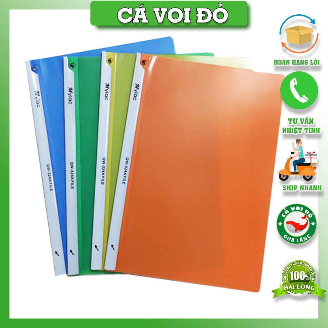 File rút gáy XOAY MYLAC , kẹp tài liêu A4 , file đa năng A4 / SP001044