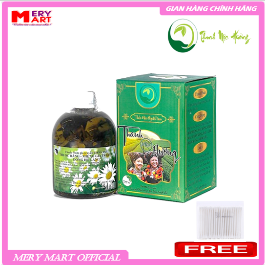 Nước súc miệng người lớn tmh - chai 500ml - tặng tăm bông gói 200 que