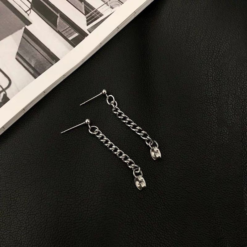 Khuyên tai mắc xích dài unisex hàng như hình