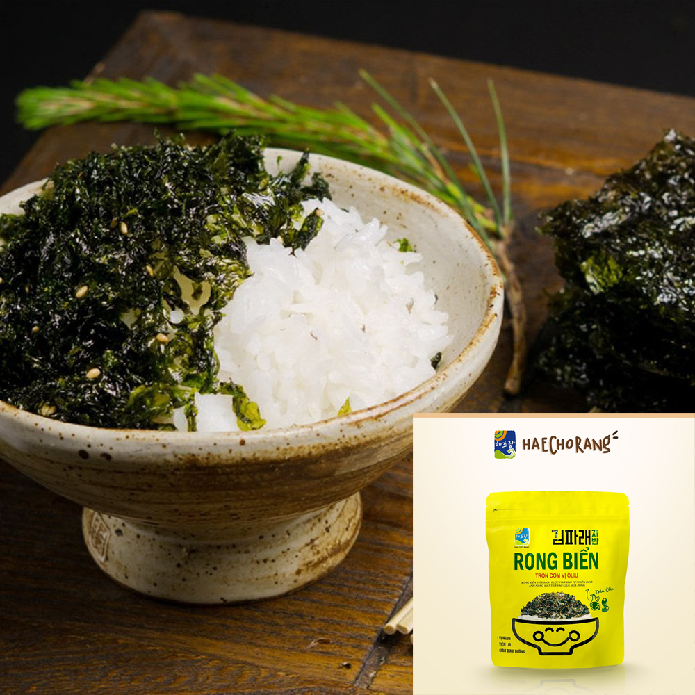 Rong biển rắc cơm hàn quốc ăn liền - vị ôliu