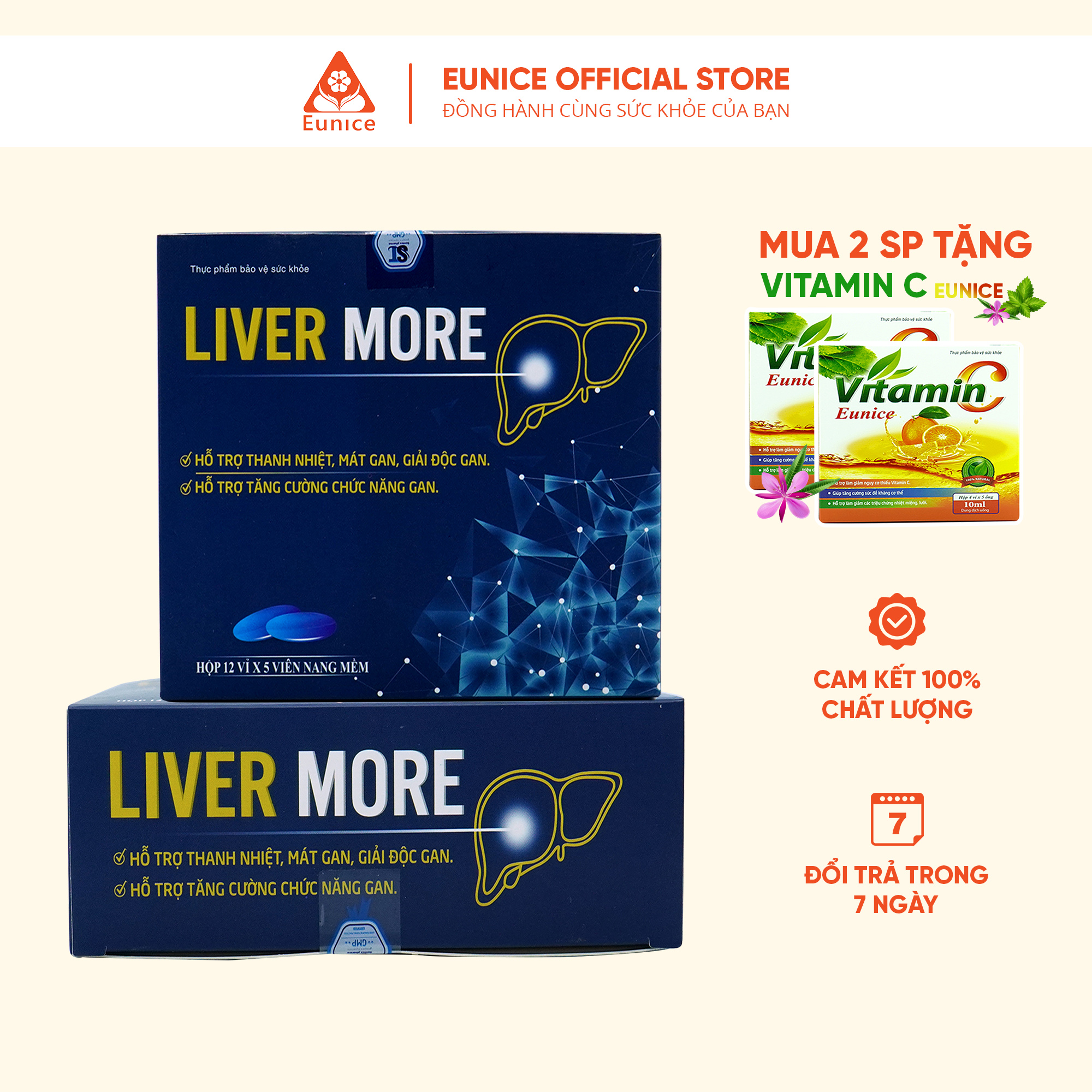 Viên uống mát gan, bổ gan liver more santex - hộp 60 viên