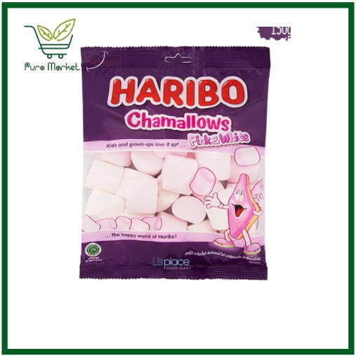 Kẹo Chamallows Trắng&Hồng hiệu Haribo