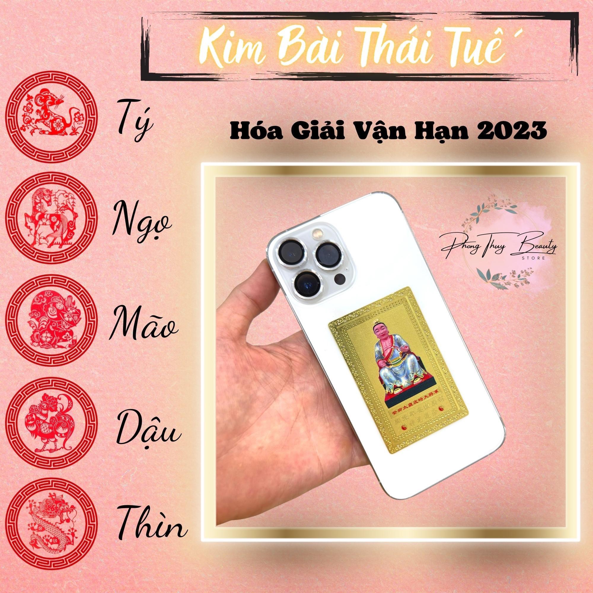 Thẻ kim bài thái tuế 2023 hóa giải vận hạn thái tuế - kim bài thái tuế 2023 - thái tuế - phù thái tuế 2023 - hóa giải hạn năm 2023 - phù thái tuế qúy mão 2023 - hóa giải hạn thái tuế