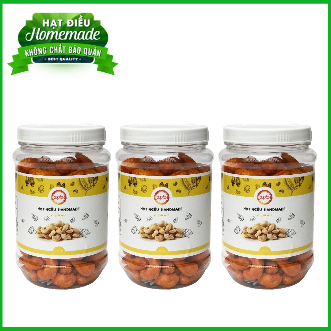 Apie combo 3 hộp hạt điều rang tẩm vị phô mai -200gr/hộp