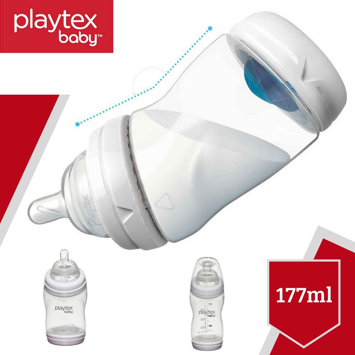 Bình sữa Playtex VentAire cổ cong chống sặc 177ml không chứa BPA - Xách tay Mỹ