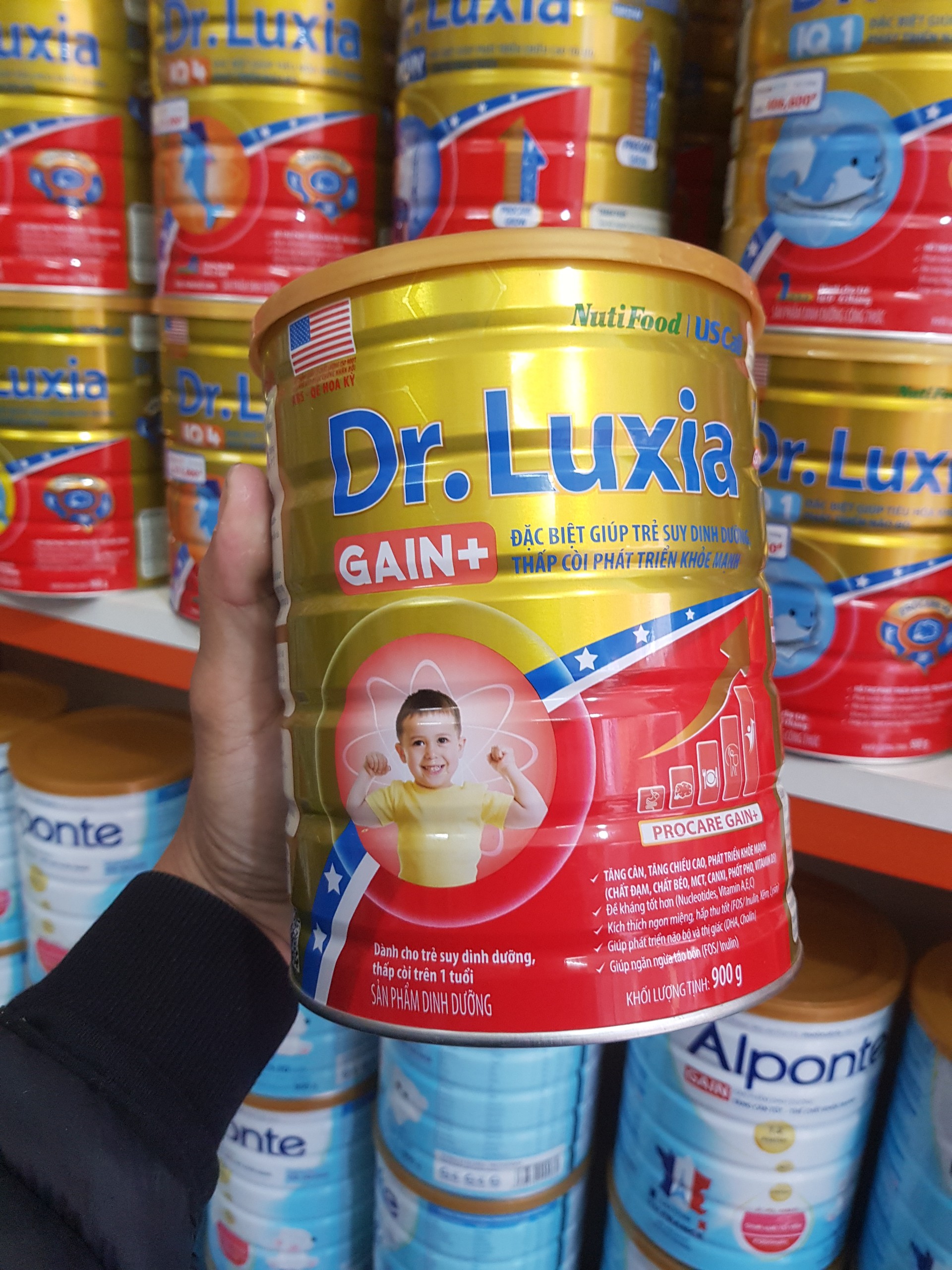 Sữa Dr.Luxia Pedia Gain 900g Dành Cho Trẻ Suy Dinh Dưỡng.Biếng Ăn