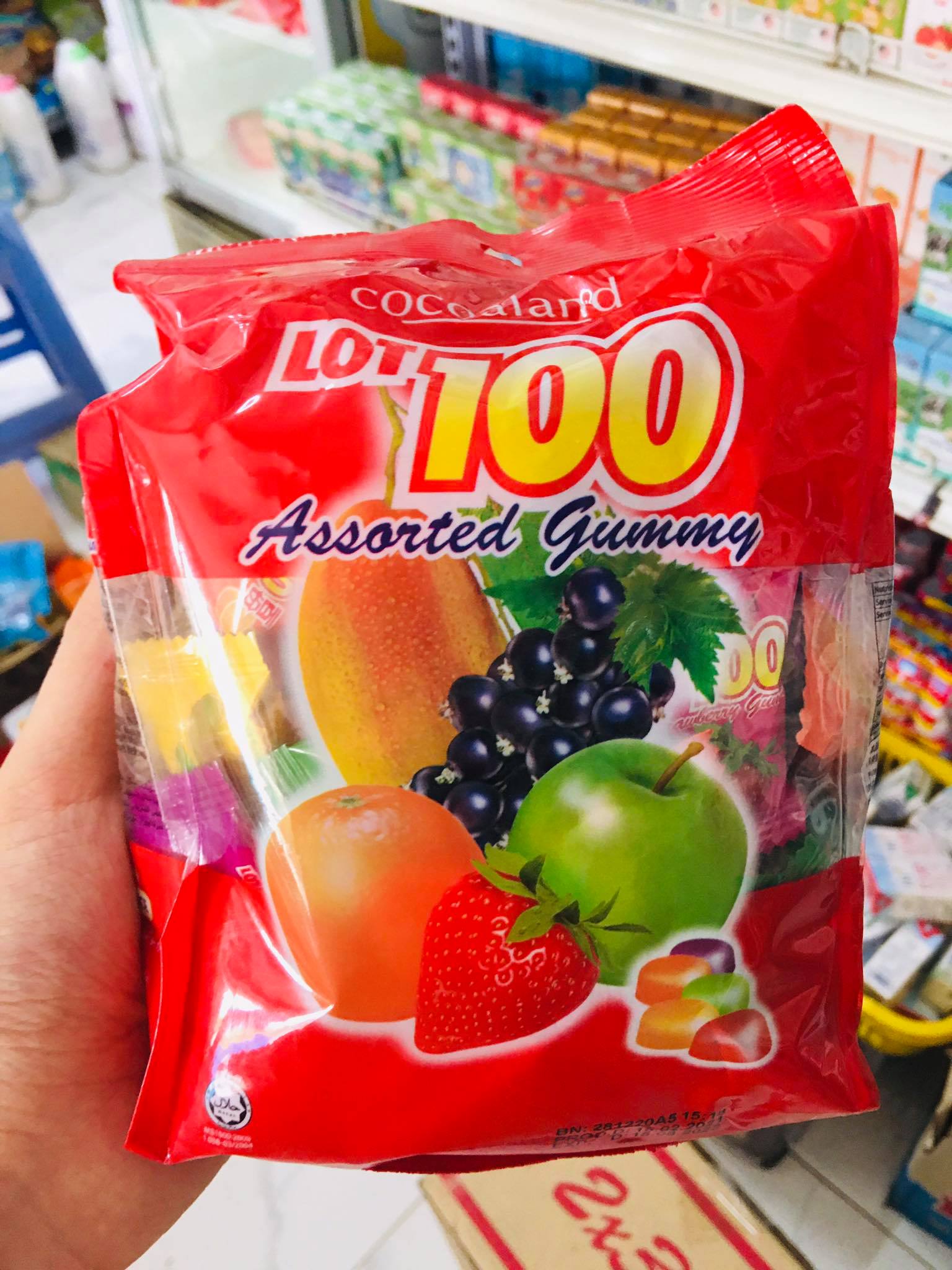 KẸO DẺO TRÁI CÂY LOT 100 (320G) HÀNG MỚI DATE 2023