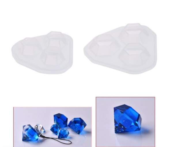 [HCM] Khuôn Silicone Đúc Keo Epoxy Resin Hình Kim Cương, DIY Resin Handmade - Trường Thịnh Sài Gòn