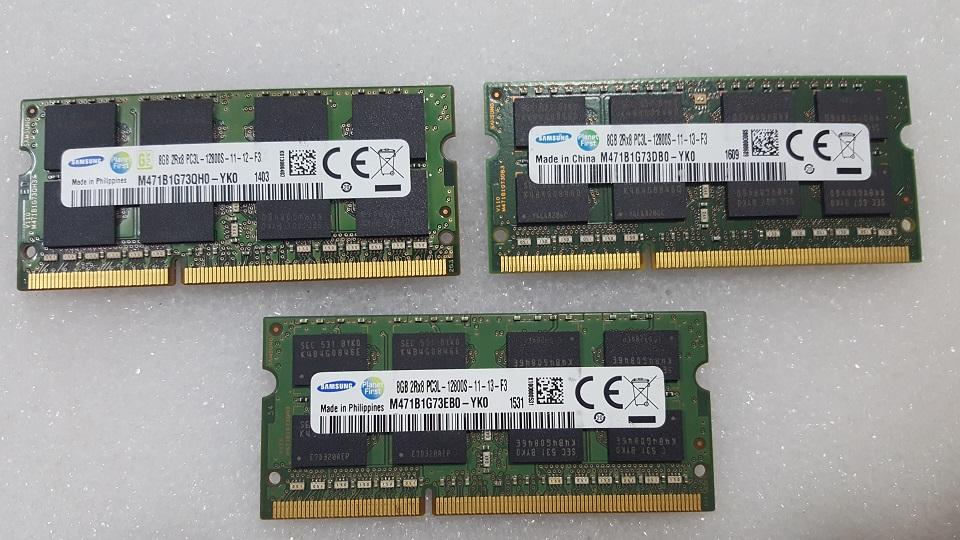 Ram laptop zin tháo máy 8gb ddr3l - bus 1600mhz ram laptop pc3l - 12800s