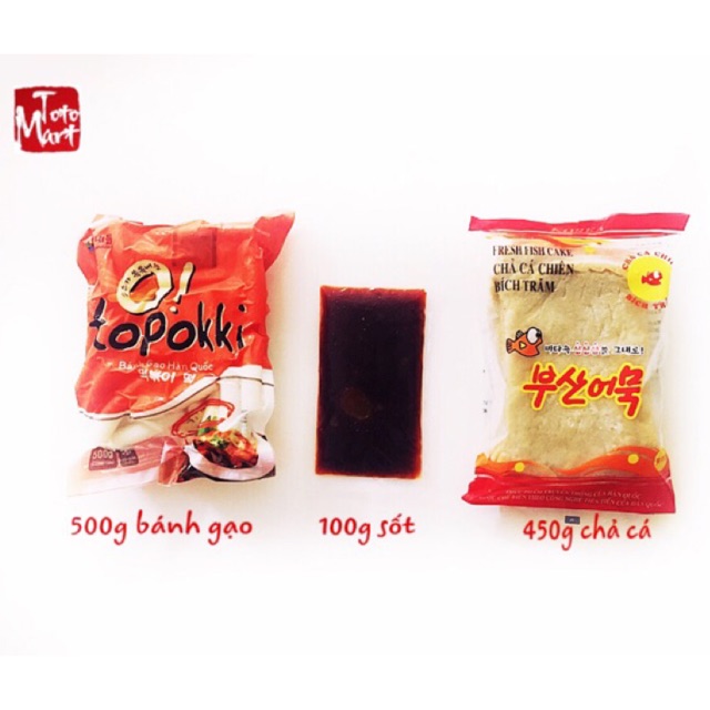 Combo bánh gạo cay