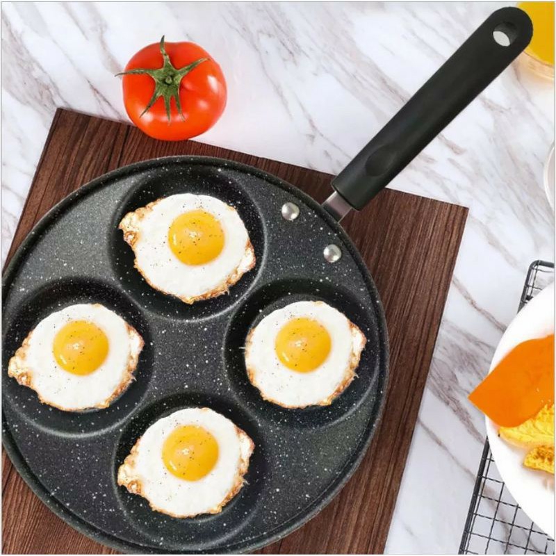 Chảo Chống Dính 4 Ngăn SSGP Cao cấp, Chảo Chiên Trứng Ốp La 4 Ngăn Tiện Dụng