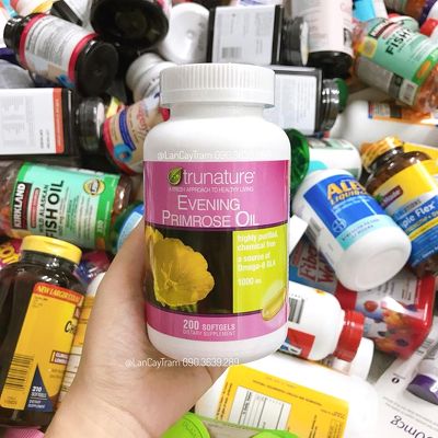 Viên uống tinh dầu hoa anh thảo Trunature Evening Primrose Oil 200 viên - Mỹ