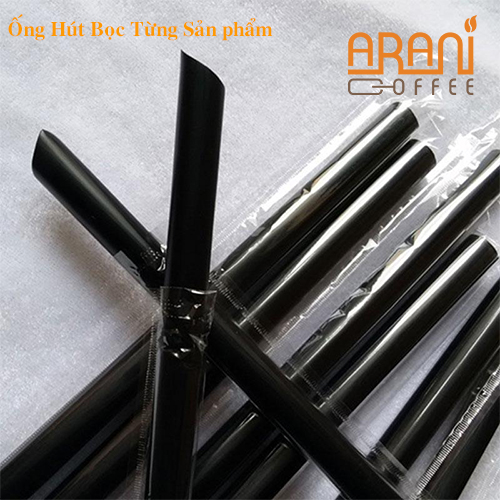 1kg Ống hút bọc từng ống an toàn thực phẩm giá rẻ đủ màu