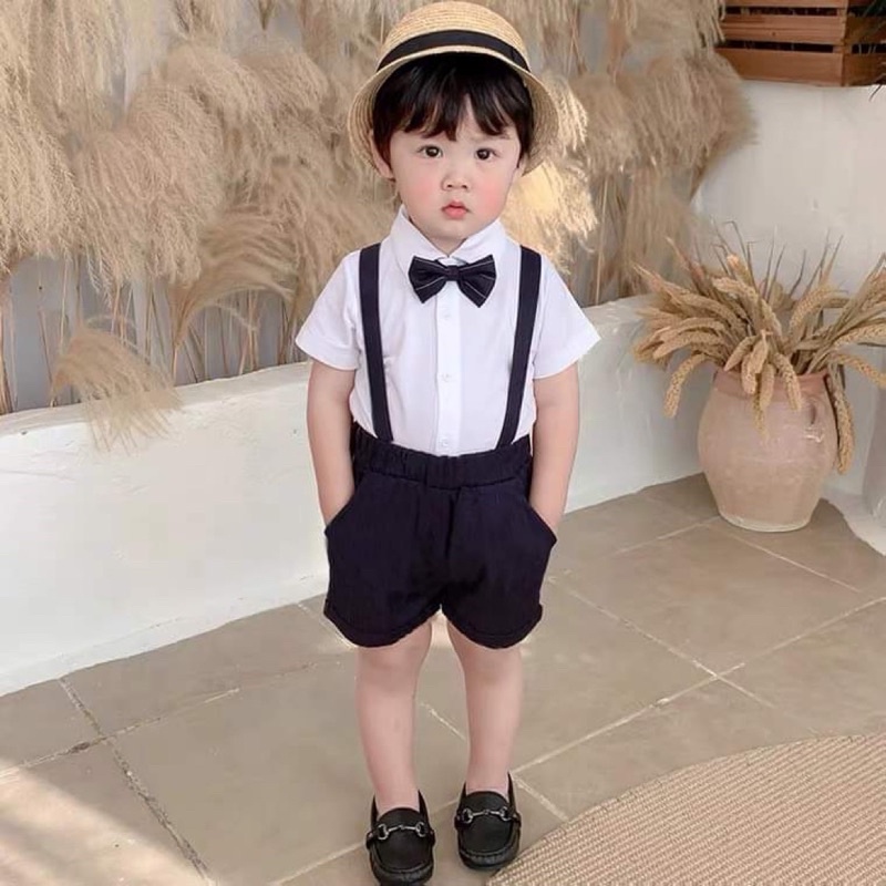 Set sơ mi công tử bé trai Hàn Quốc