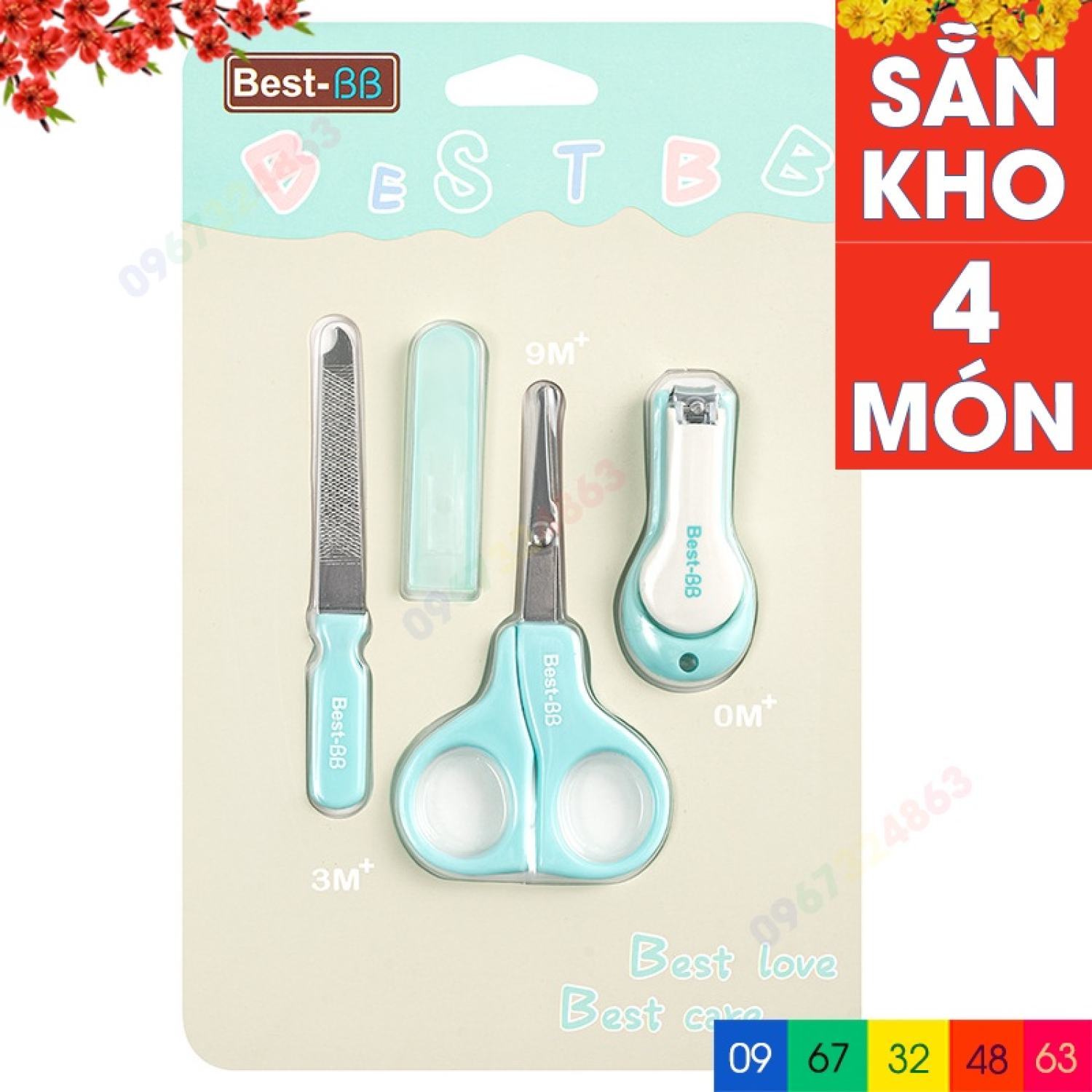 Bấm móng tay cho bé best bb cao cấp 4 món