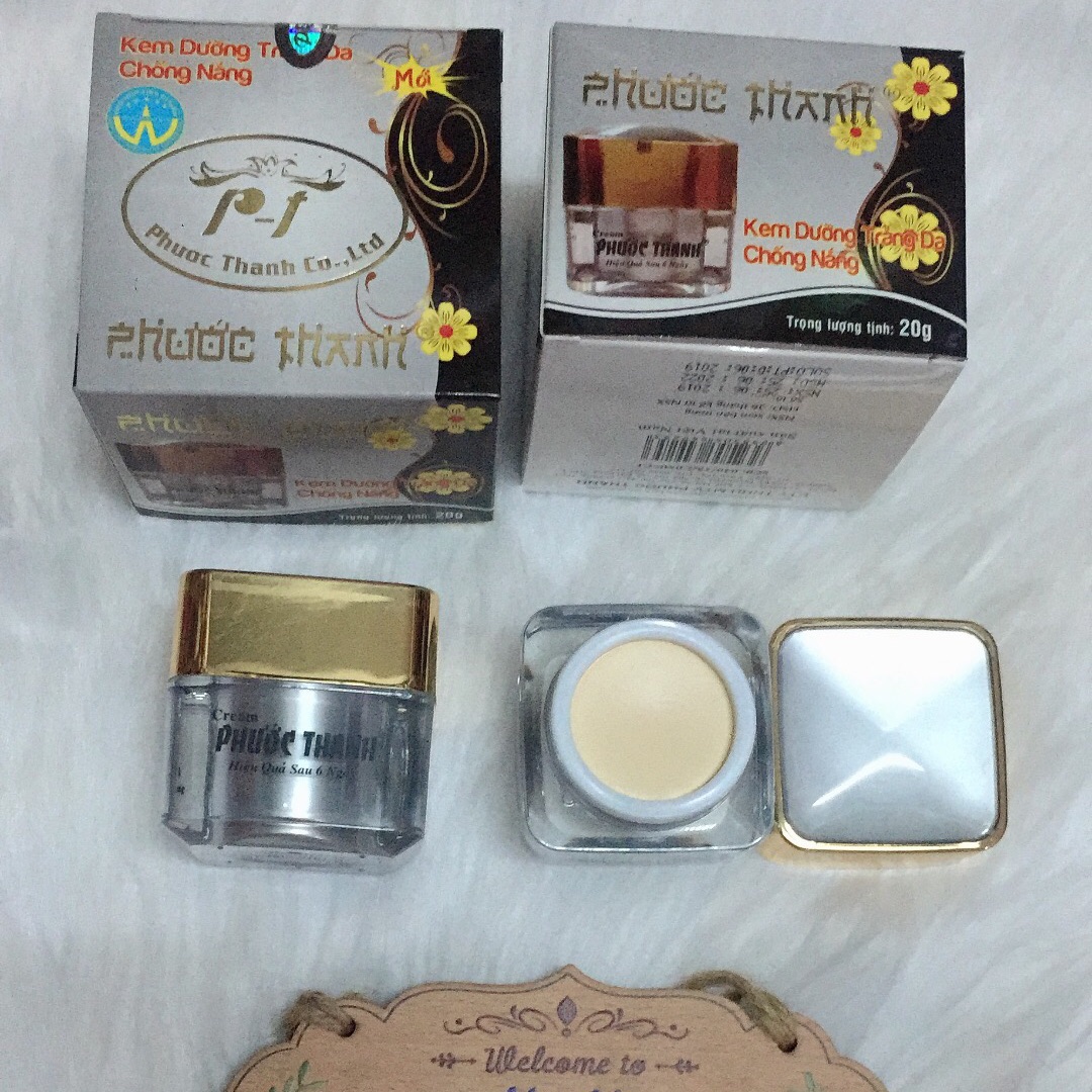 CTY TNHH MTV PHƯỚC THANH  Kem Dưỡng Trắng Da Chống Nắng  20g