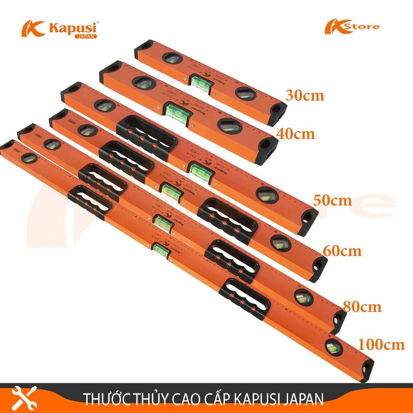 Thước Thủy Cao Cấp Kupusi Japan - Thước Nivo Cân Bằng Tiêu Chuẩn Nhật Bản, Có Từ Tính Dễ Dàng Thao Tác Sử Dụng Và Độ Chính Xác Cao