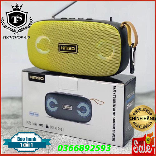 Loa bluetooth Kimison KM305, có đài FM, nghe cực phê, hình dáng đẹp, new 2020