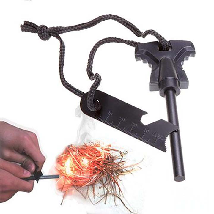 Đá đánh lửa sinh tồn Chuẩn Men dụng cụ tạo lửa nhờ ma sát - GD0612