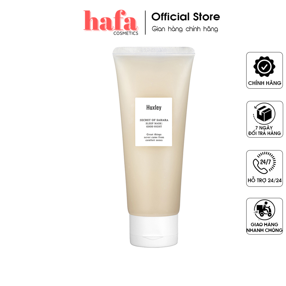 [XẢ HÀNG] Mặt Nạ Ngủ Dưỡng Ẩm, Phục Hồi Da Chiết Xuất Xương Rồng Huxley Sleep Mask Good Night _ Huxley Chính Hãng