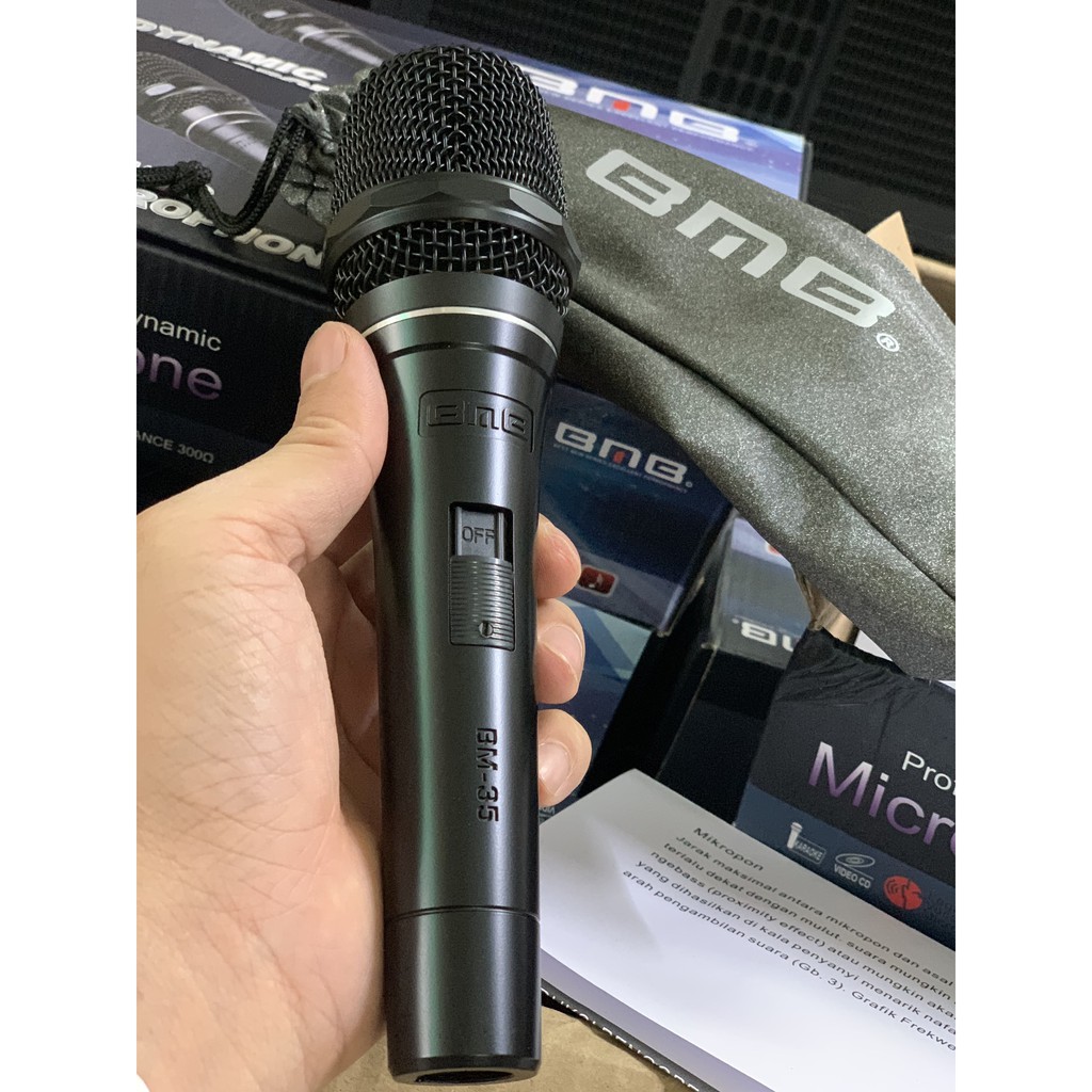 Micro có dây bmb bm 35 hàng nhập khẩu đã thay củ mic db acoustic xịn, chất âm cực hay, tiếng sáng và không bị hú