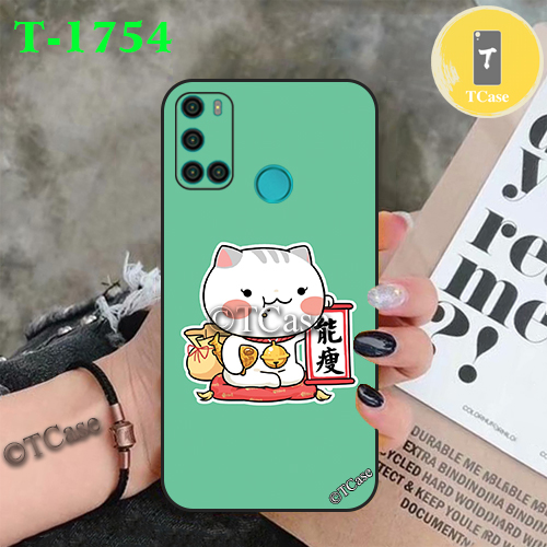Ốp lưng Vsmart Joy 4 dẻo đen in hình Mèo Thần Tài, May Mắn, Tài Lộc