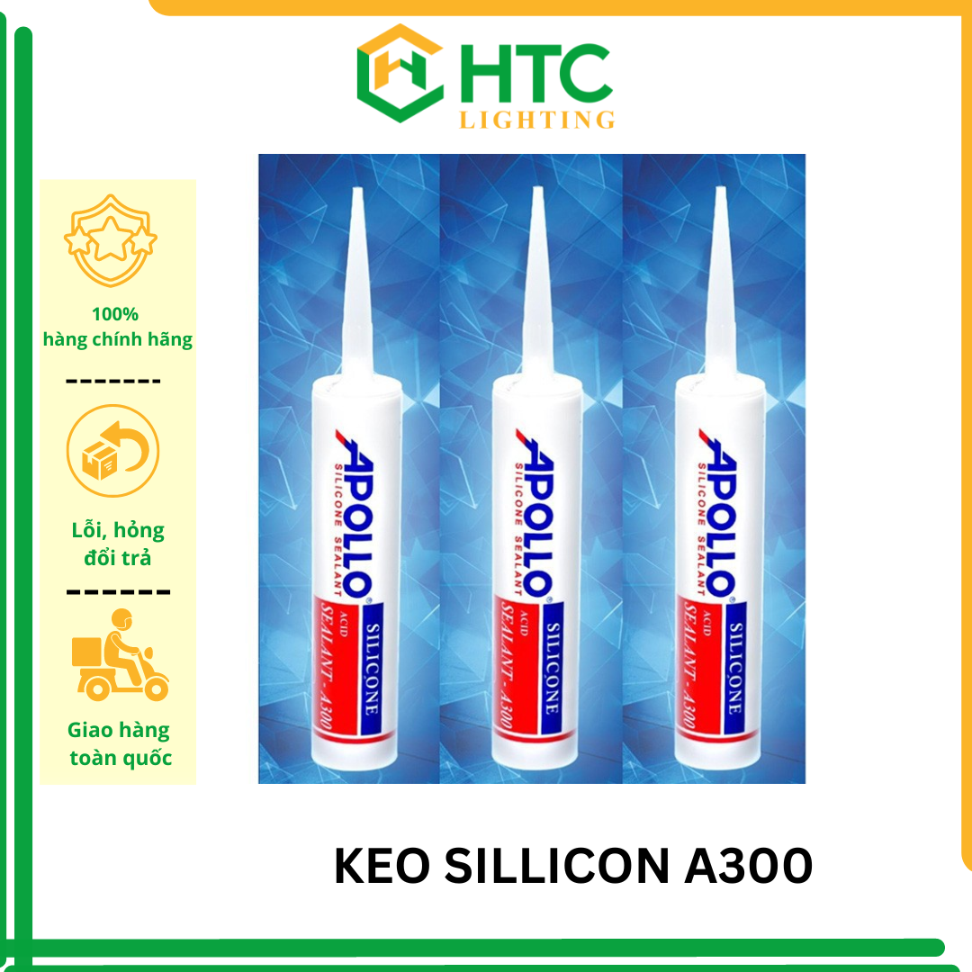 Keo Silicon Apollo A300 (keo trong - keo trắng đục )