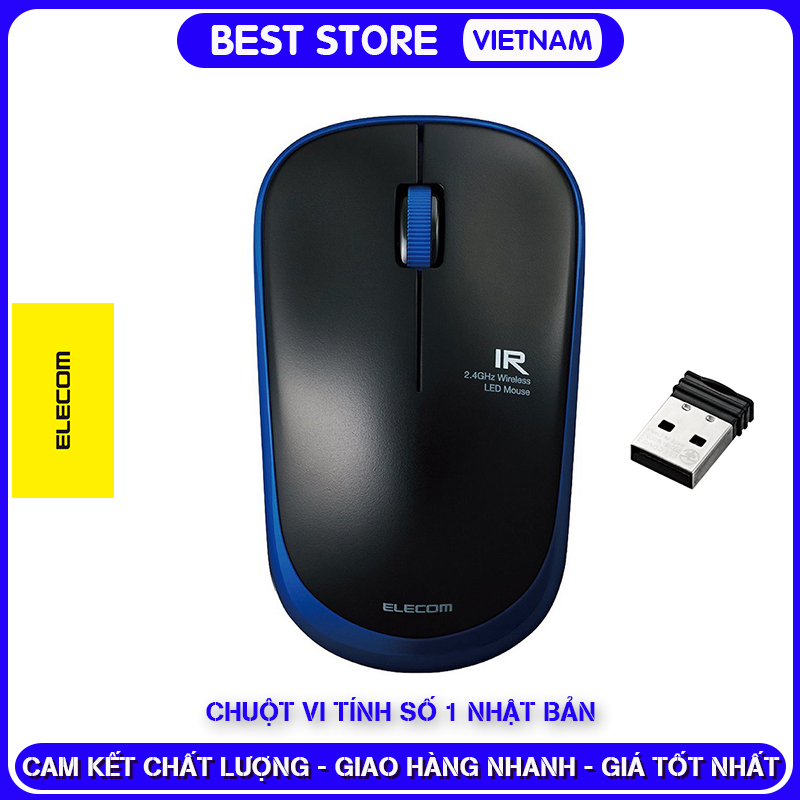 Chuột vi tính không dây elecom m-ir07dr nhật bản
