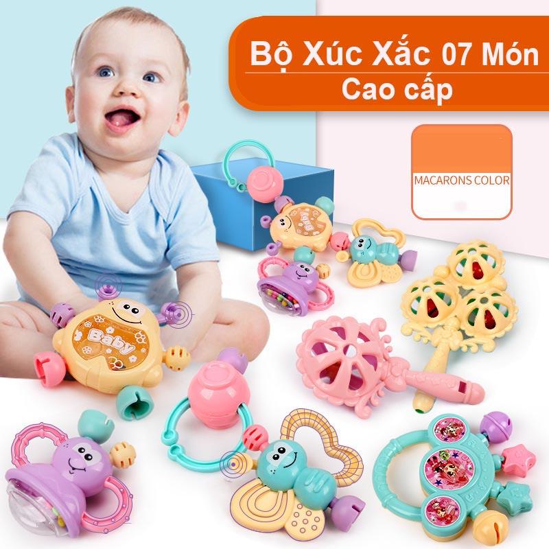 Xúc Xắc Lục Lạc 07 Món Cao Cấp Cầm Tay Cho Bé
