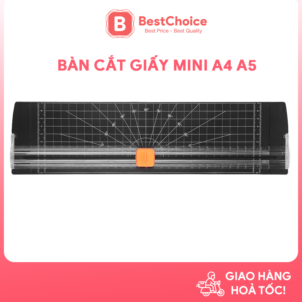 Bàn cắt giấy mini khổ a4 cắt được giấy a4 dọc, a5, lưỡi dao 2 chiều