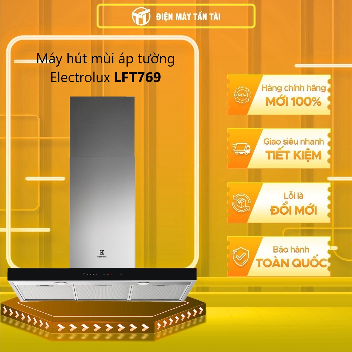 LFT769X - Máy hút mùi áp tường Electrolux LFT769X - Hàng chính hãng