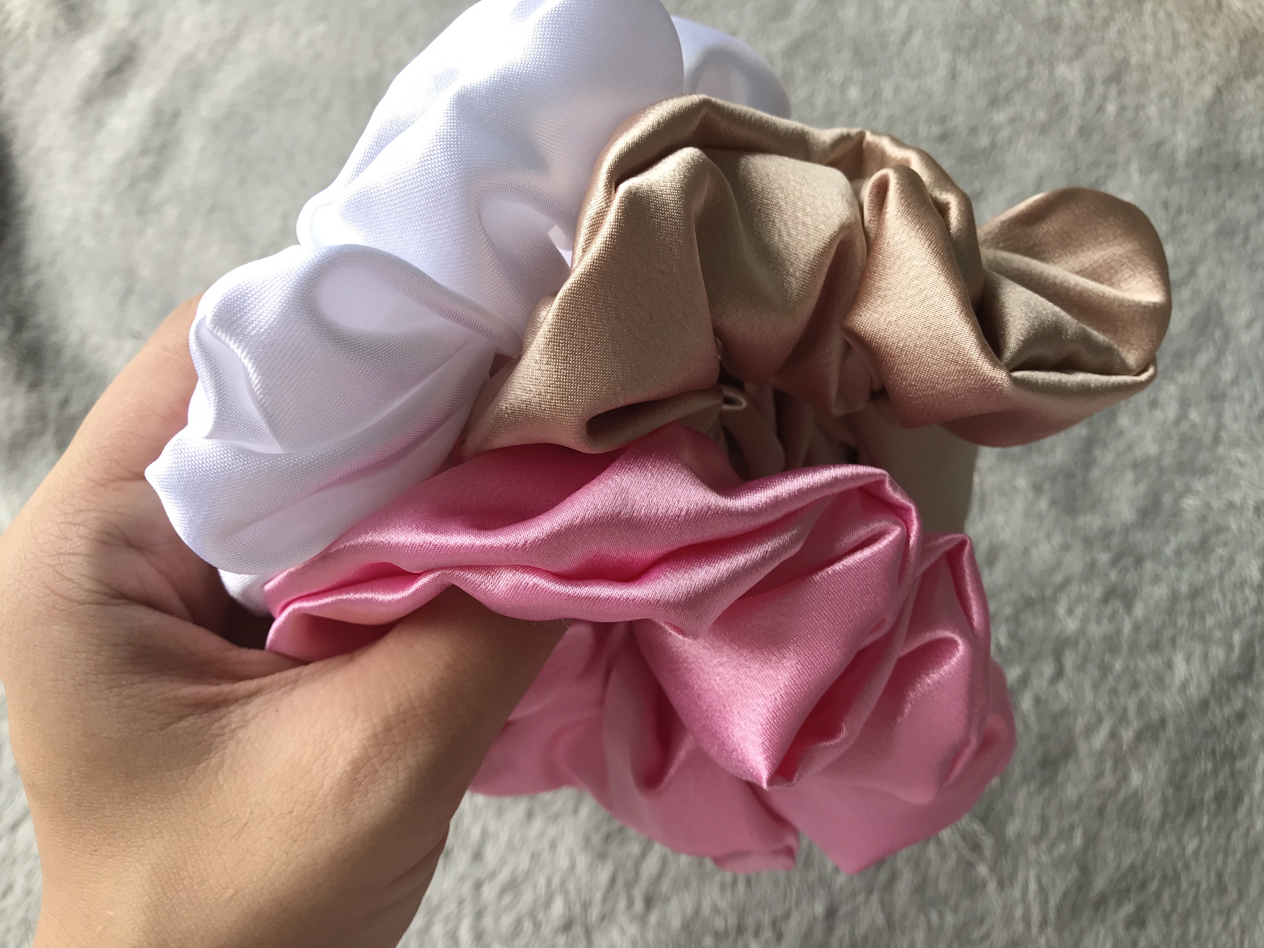 Dây Cột Tóc Vải Scrunchies Voan Xinh Xắn