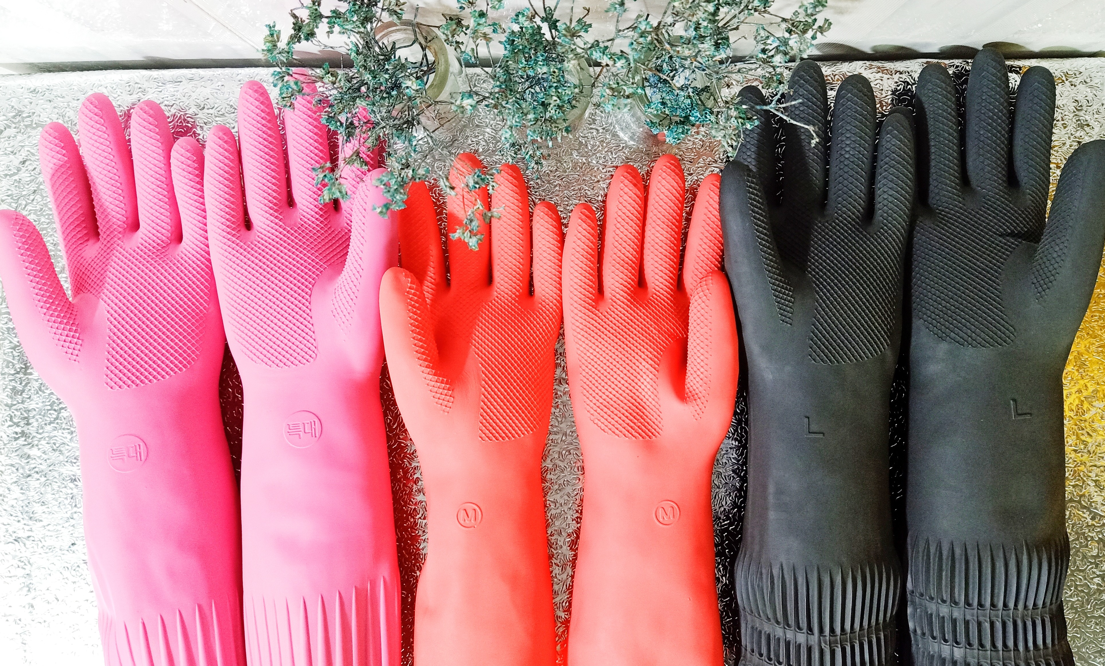 Găng tay cao su Clean Wrap, găng tay nhà bếp, hàng xuất khẩu thị trường Hàn Quốc (hàng không có bao bì)