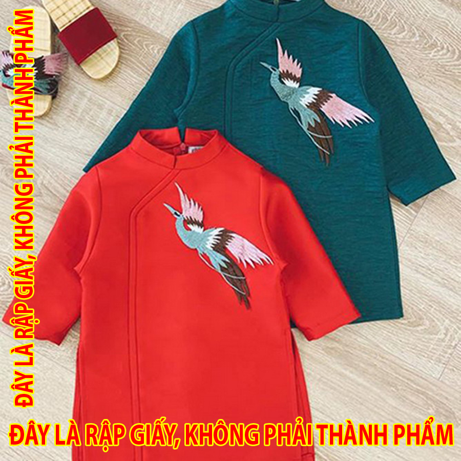 Rập giấy tc022 - áo dài father and son