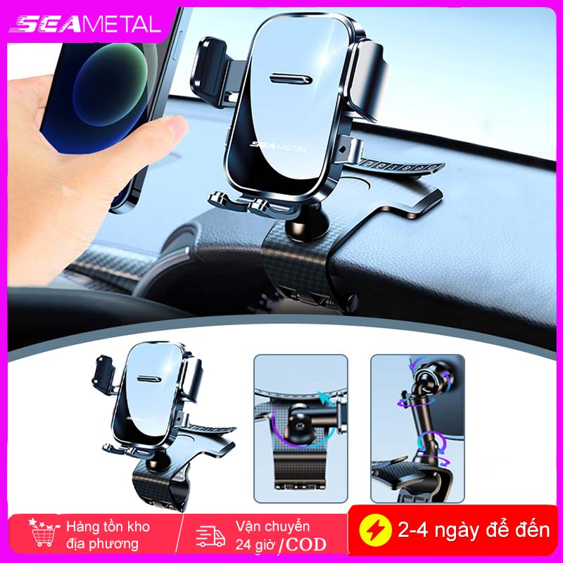 Giá đỡ điện thoại trên ô tô SEAMETAL Bảng điều khiển trung tâm Giá đỡ điện thoại trên ô tô