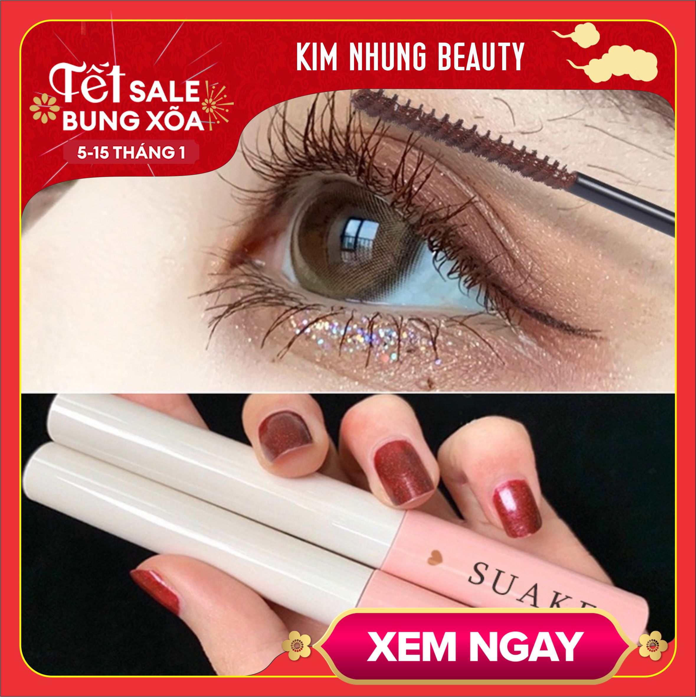 Mascara SUAKE chống thấm nước và lâu trôi cao cấp