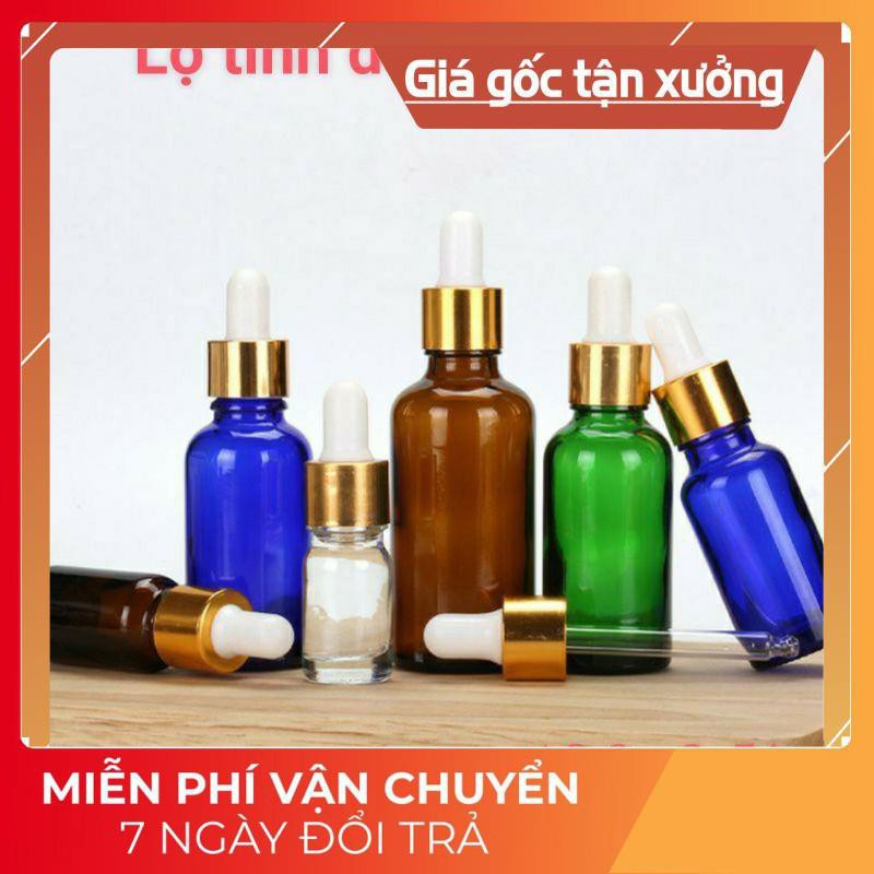 Lọ đựng tinh dầu bóp giọt khoen vàng / lọ chiết serum