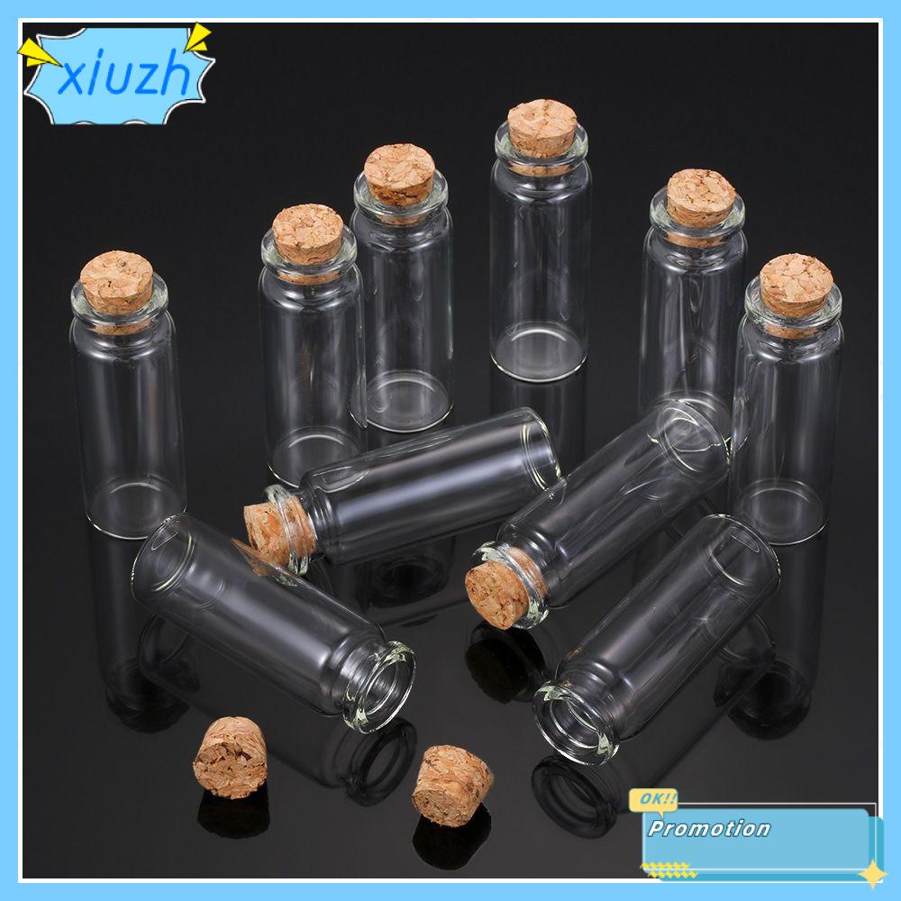 Xiuzh 10 lọ lọ thủy tinh lọ thủy tinh nhỏ xíu ước nguyện rỗng lọ thủy tinh có nút chai ước nguyện chai tin nhắn trong suốt