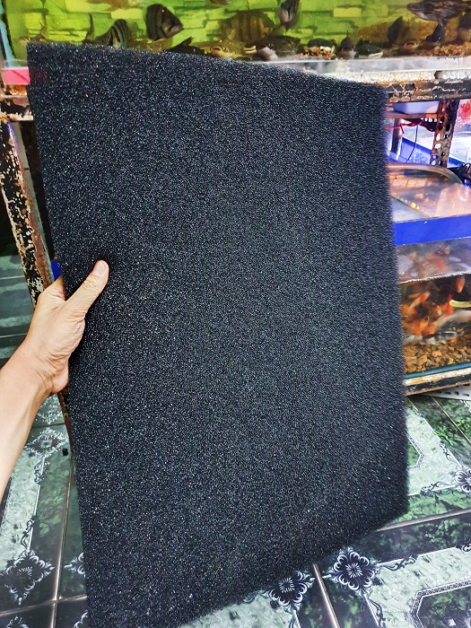 "Hoàn tiền đến 10%" TẤM GÒN ĐEN VẬT LIỆU LỌC HỒ CÁ 50x50x2cm