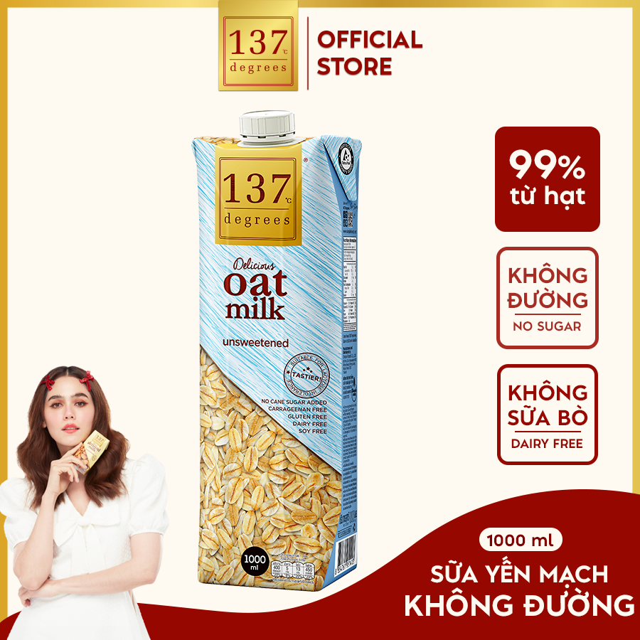 [1 Liter Box] Pure Nut Milk (Unsweetened) 137 Degrees Imported from Thailand Nutrition - 5