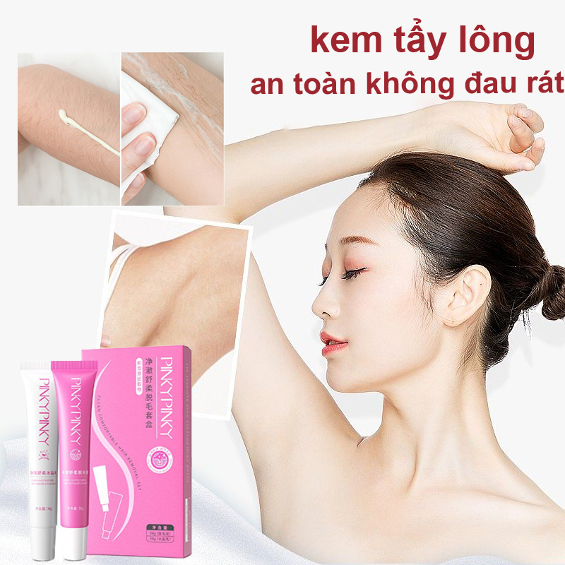 Kem tẩy lông chính hãng tặng serum triệt lông vĩnh viễn triệt lông vĩnh viễn an toàn không đau rát kem tẩy lông nách vùng kín bikini body