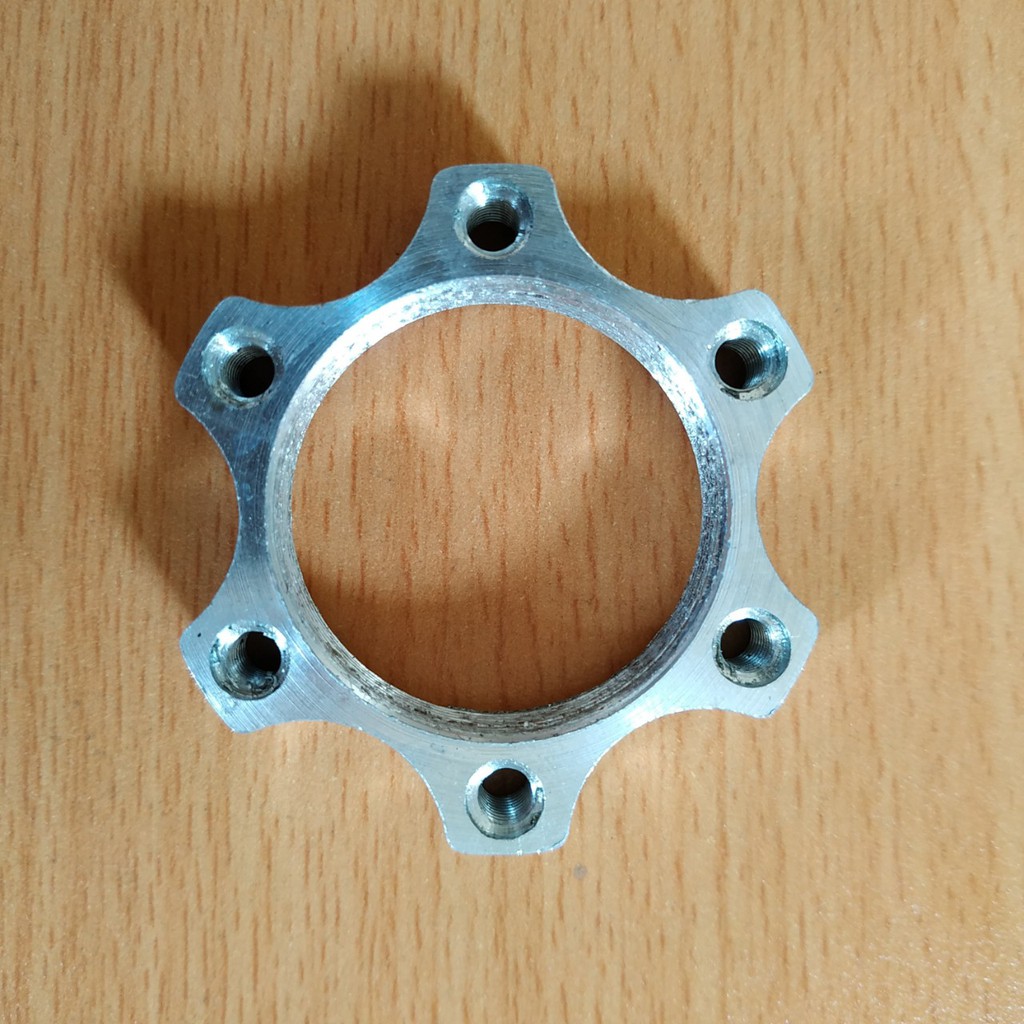 Vòng ren chế phanh đĩa vào xe đạp, xe điện, dùng để gá lắp đĩa của phanh đĩa vào xe dùng phanh thường