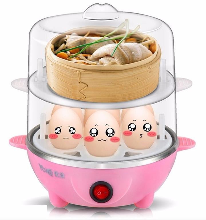 [HCM]Nồi hấp 2 tầng bằng điện nồi hấp thức ăn nồi hấp 2 tầng đồ gia dụng nhà bếp