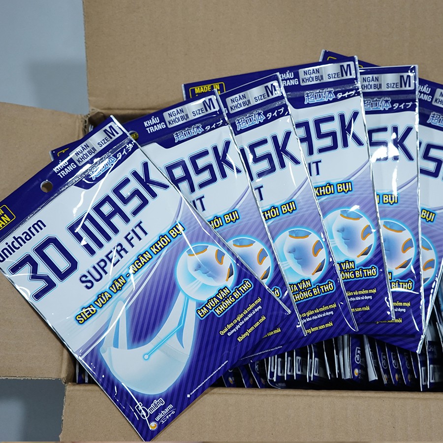 Combo 10 gói khẩu trang 3D Mask Super Fit