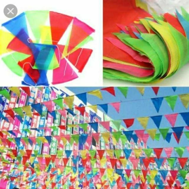 10 cuộn cờ dây tam giác đẹp