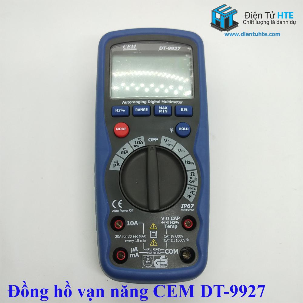 Đồng hồ vạn năng sô cao cấp cem dt-9927 chống nước ip67