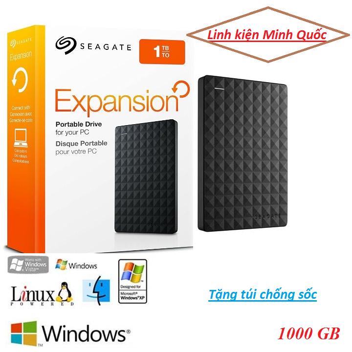 Ổ cứng di động 1tb 3.0 seagate expansion - bảo hành 24 tháng- tặng túi chống sốc