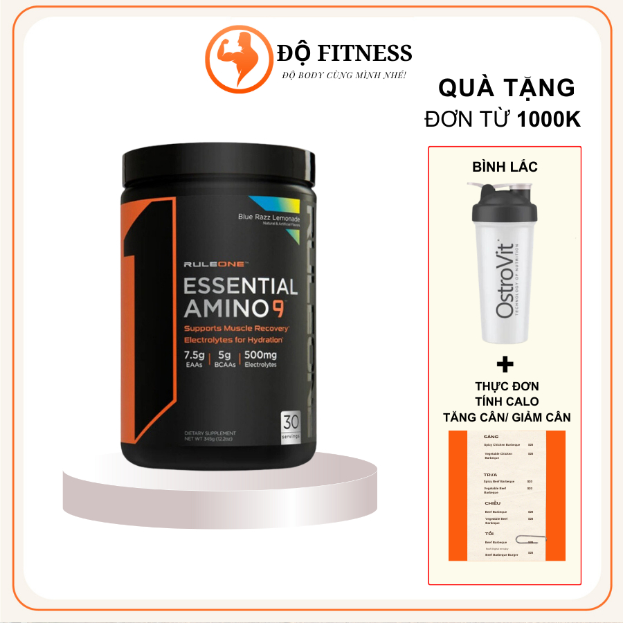 EAA Rule 1 Essential Amino Acid 9 EAA Phục Hồi Hỗ Trợ Phát Triển Cơ Bắp 30 lần dùng
