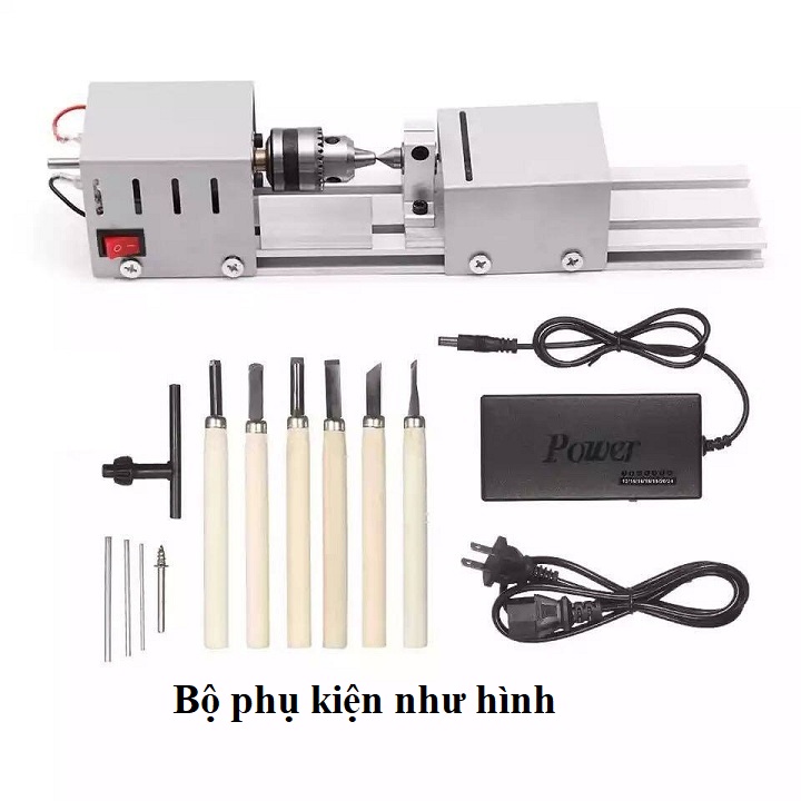 Máy đánh bóng mini để bàn- máy tiện gỗ